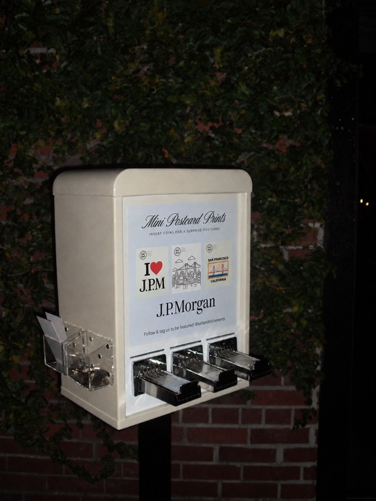 Customized mini vending machine for an event